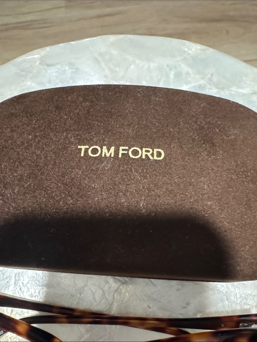 Tom Ford Women's Tortoiseshell Cat-Eye Glasses - Brown/Amber-authentic- blue lig - Picture 2 of 3